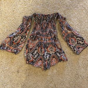 Off the shoulder romper